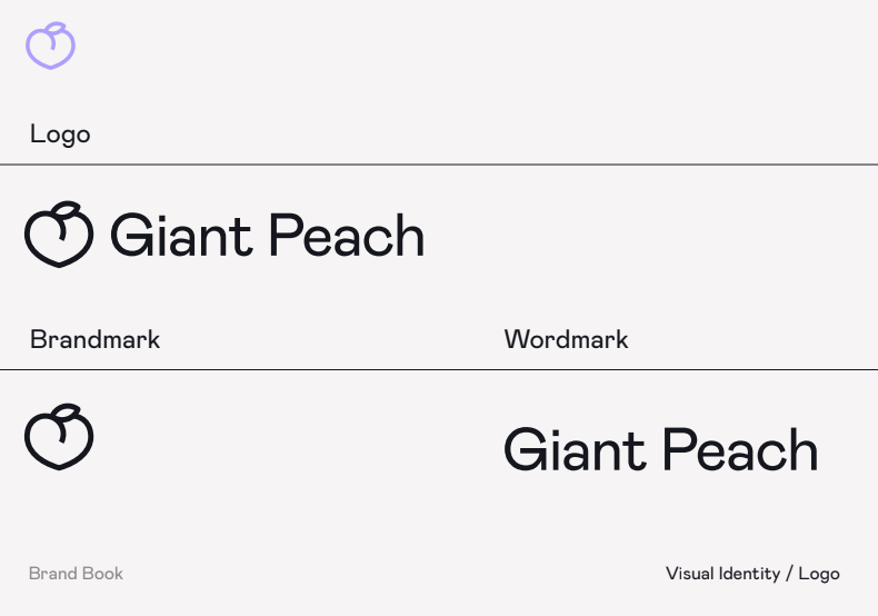 Giant Peach branding assets