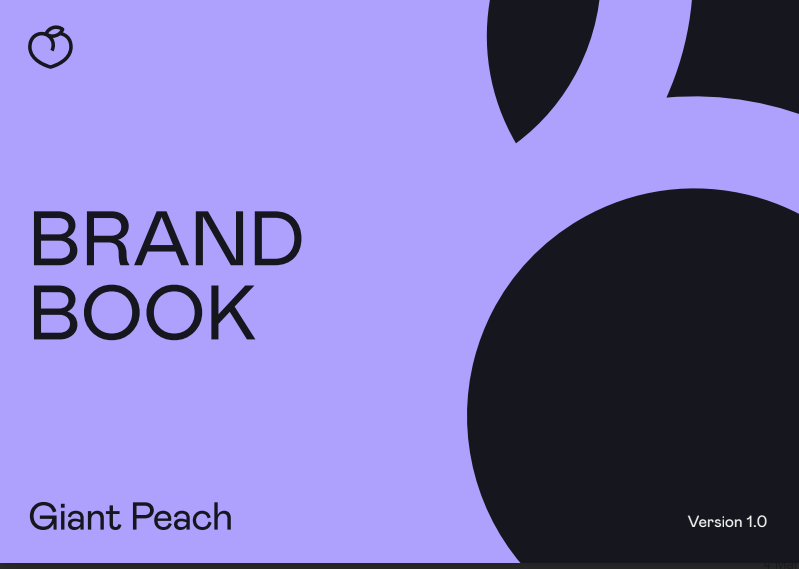 Giant Peach Brand Book example